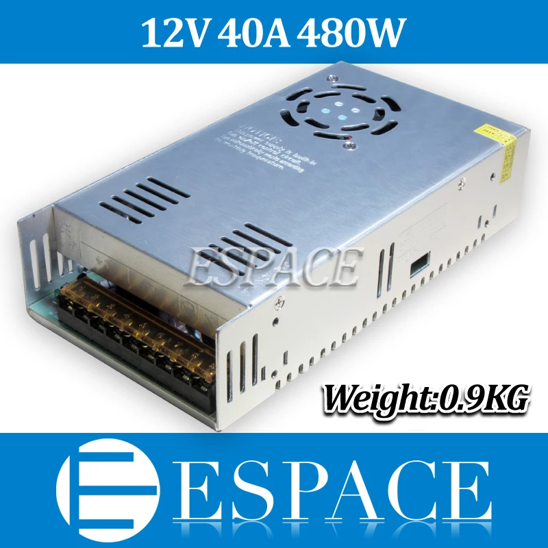 50piece/lot New Arrival 12V 40A 480W Switching Power Supply Driver for LED Strip AC 100-240V Input to DC 12V free fedex
50piece/lot New Arrival 12V 40A 480W Switching Power Supply Driver for LED Strip AC 100-240V Input to DC 12V free fedex