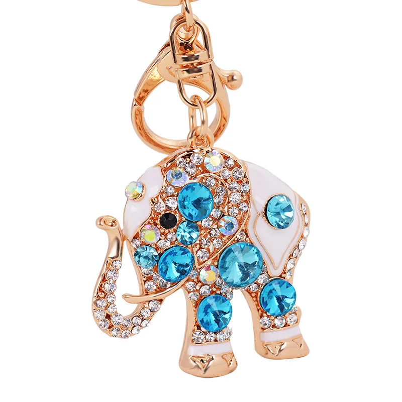 Muti style Elephant Keychain Rhinestone Crystal Keyring Purse Key Holder Pendants Girls Bag Charm Pendant Car Keyrings | Автомобили и