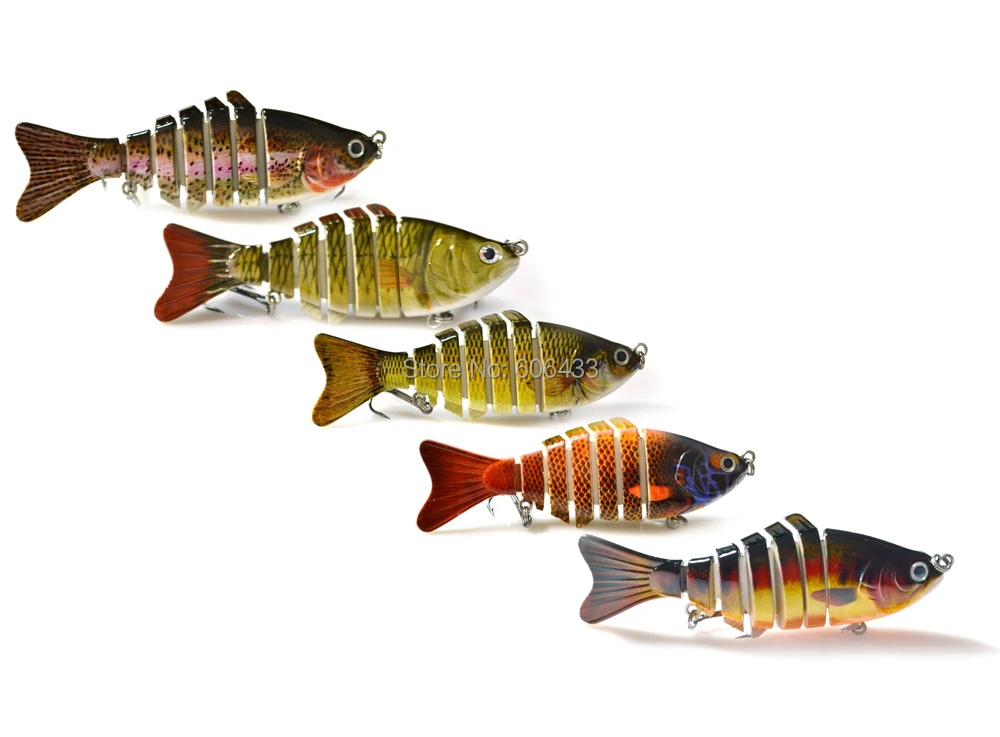 5PCS Section Lure Fishing Swing Minnow 7 Segment Swimbait Crankbait 10cm/15g Free shipping
5PCS Section Lure Fishing Swing Minnow 7 Segment Swimbait Crankbait 10cm/15g Free shipping