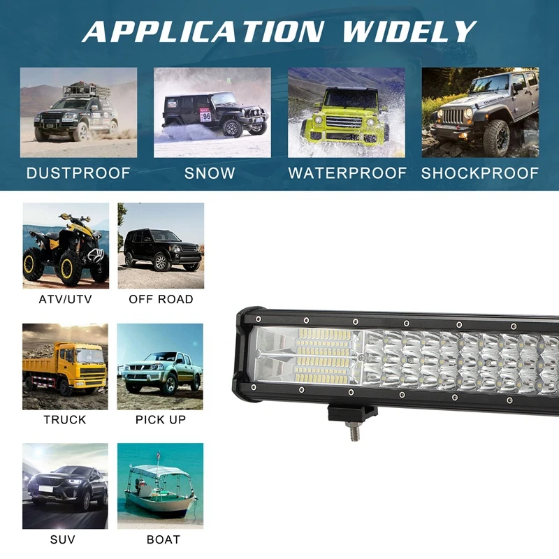 DHBH-Led Light Bar Night 20 Inch 288W Triple Row Flood Spot Combo 28800Lm Led Bar Driving Lights Boat Lights Led Off Road Ligh
DHBH-Led Light Bar Night 20 Inch 288W Triple Row Flood Spot Combo 28800Lm Led Bar Driving Lights Boat Lights Led Off Road Ligh