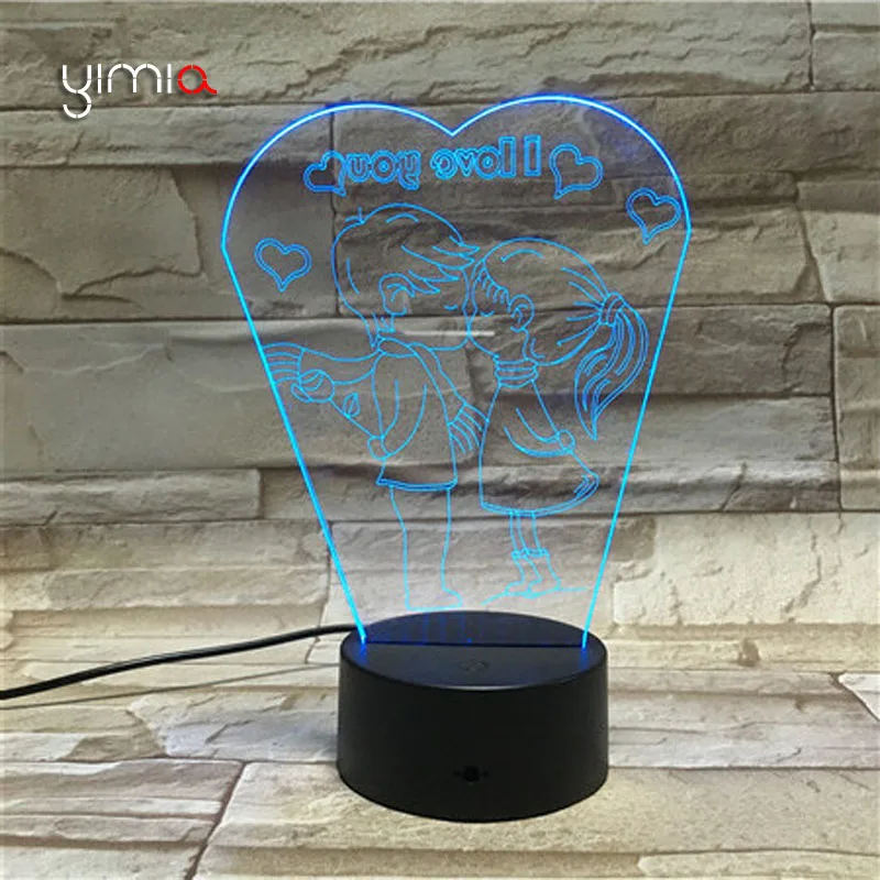 3D лампа YIMIA, светодиодный ночник с USB-датчиком, угол любви, светодиодный сенсорный выключатель, декоративная лампа для детской комнаты
3D лампа YIMIA, светодиодный ночник с USB-датчиком, угол любви, светодиодный сенсорный выключатель, декоративная лампа для детской комнаты