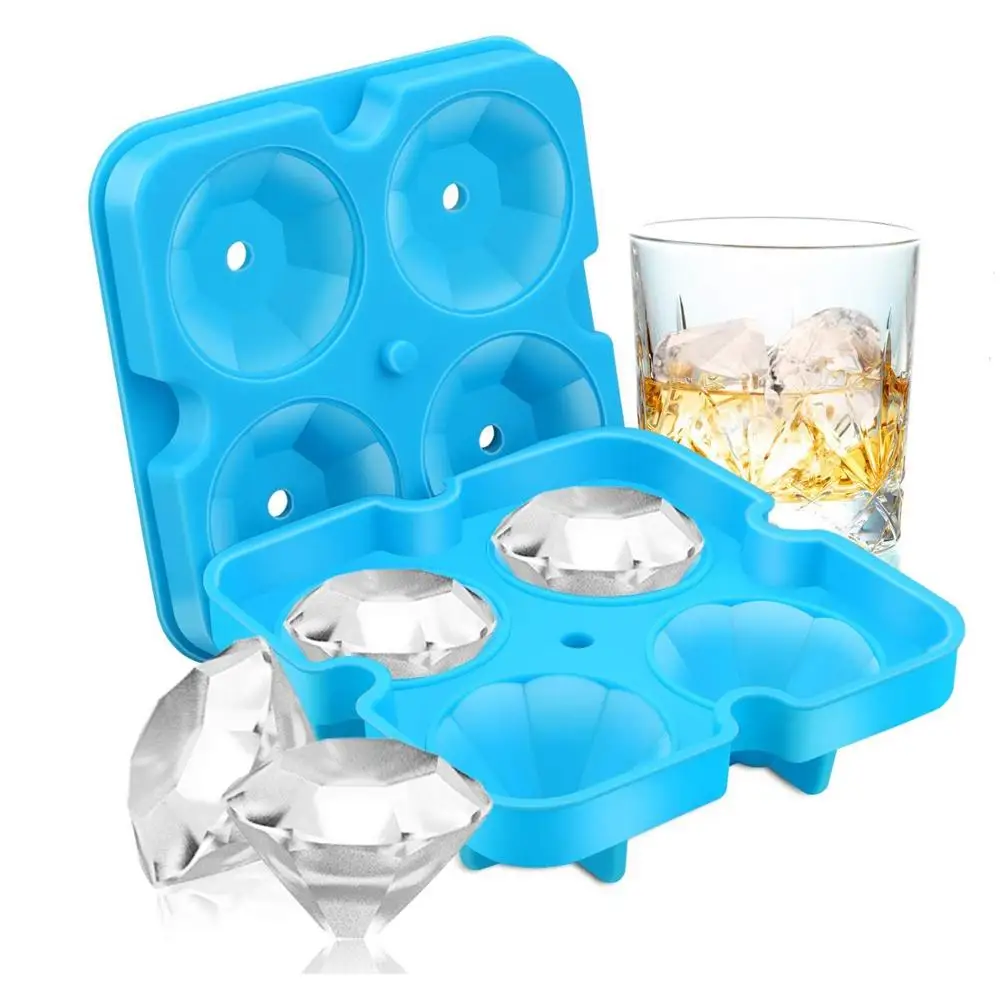 1Pcs 4-Cavity Summer Diamond Shape Ice Cube Tray Pudding 3D Silicone Creative DIY Ice Maker Household Use for Cocktails Whiskey
1Pcs 4-Cavity Summer Diamond Shape Ice Cube Tray Pudding 3D Silicone Creative DIY Ice Maker Household Use for Cocktails Whiskey
