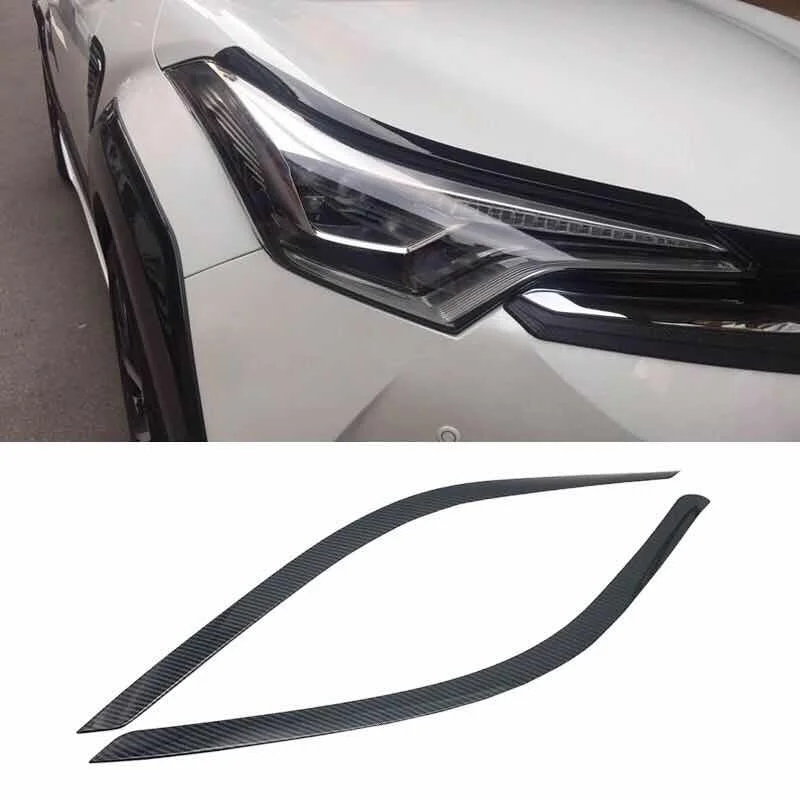 For Toyota C-HR CHR 2017 2018 Car front head Light lamp eyebrow hood Molding frame stick ABS Chrome/carbon Fibre trim 2pcs
For Toyota C-HR CHR 2017 2018 Car front head Light lamp eyebrow hood Molding frame stick ABS Chrome/carbon Fibre trim 2pcs