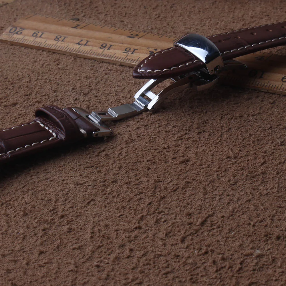 18mm 19mm 20mm 21mm 22mm Genuine Leather Watchband Belt for L2 L3 L4 Black White Stitch Line Watch Band Strap Buckle Accessories
18mm 19mm 20mm 21mm 22mm Genuine Leather Watchband Belt for L2 L3 L4 Black White Stitch Line Watch Band Strap Buckle Accessories