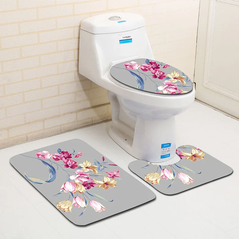 Zeegle 3pcs/set Toilet Mats For Bathroom Pattern Bathroom Set Carpet Absorbent Non-Slip Pedestal Rug Lid Toilet Cover Bath Mat
Zeegle 3pcs/set Toilet Mats For Bathroom Pattern Bathroom Set Carpet Absorbent Non-Slip Pedestal Rug Lid Toilet Cover Bath Mat