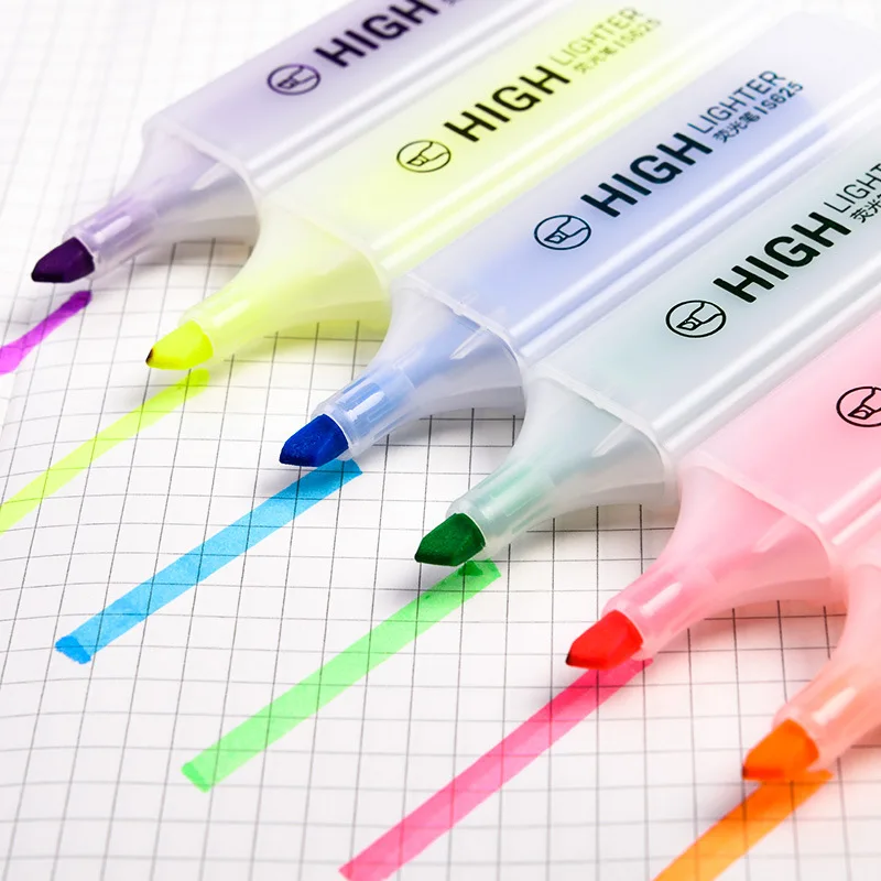 Deli 6pcs Colored Highlighter Art Drawing Markers Pen Stationery Store Office School Supplies Fluorescent Ink Painting Graffiti
Deli 6pcs Colored Highlighter Art Drawing Markers Pen Stationery Store Office School Supplies Fluorescent Ink Painting Graffiti