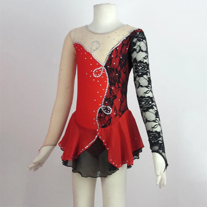 RUBU New Brand Figure Women Skating Dress Sexy Lace Skating Dress Ice Dress Girls Skating Clothing Custom for Competition Red
RUBU New Brand Figure Women Skating Dress Sexy Lace Skating Dress Ice Dress Girls Skating Clothing Custom for Competition Red