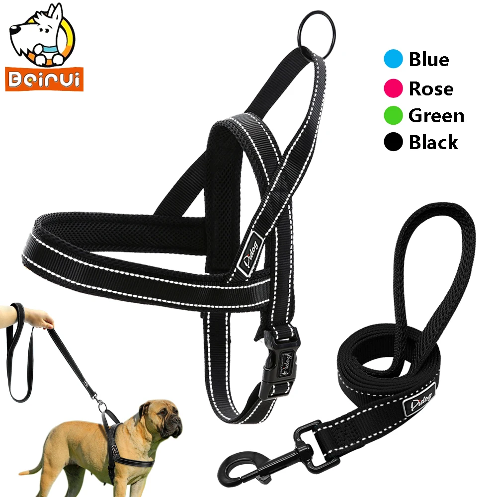Reflective Nylon Dog Harness Leash Set Pitpull Vest Leads Sets Step-in Mesh Harness Lead for Small Medium Large Dogs Puppy
Reflective Nylon Dog Harness Leash Set Pitpull Vest Leads Sets Step-in Mesh Harness Lead for Small Medium Large Dogs Puppy
