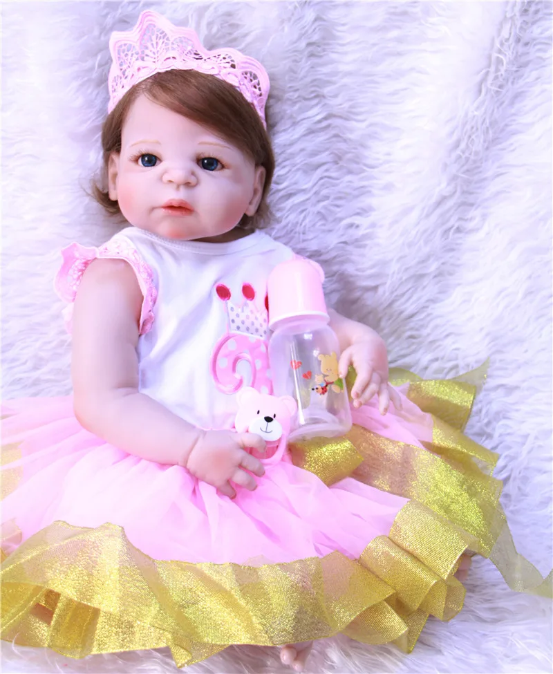 Всего тела силиконовые куклы для новорожденных и малышей 22 "Bebe девочка возрождается принцессы куклы для детей подарок игрушки реального жи...
Всего тела силиконовые куклы для новорожденных и малышей 22 "Bebe девочка возрождается принцессы куклы для детей подарок игрушки реального жи...