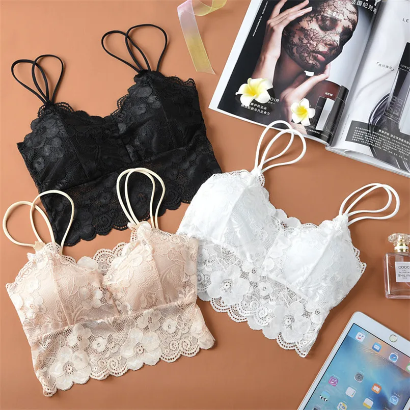 2019 г. пикантные прозрачные Sheer кружева Лифчики Растениеводство Топ женский