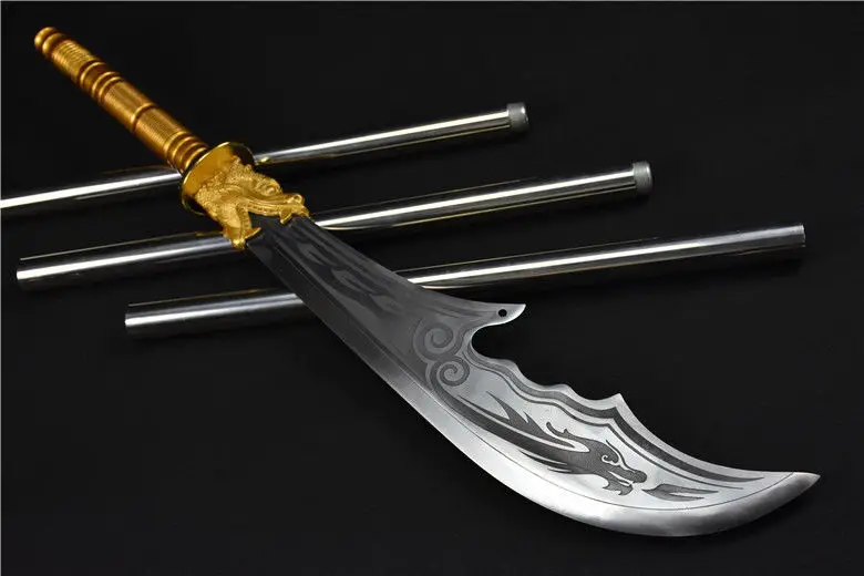246 см Прекрасный GuanGong Dao Broadsword DaDao меч высокого марганца лезвие Кунг Фу стальная