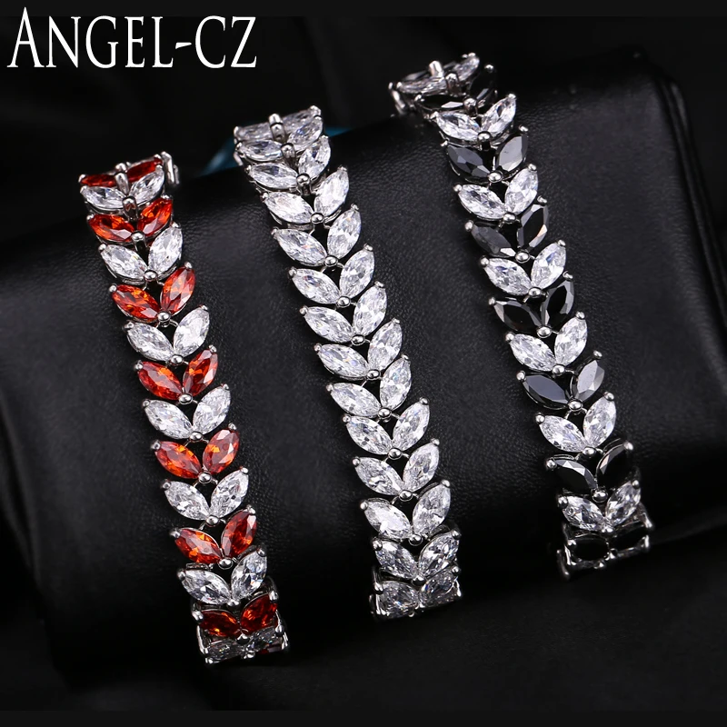 ANGELCZ 2020 новый дизайн женское платье ювелирные изделия лист кубического циркония серебряный цвет Strand браслет с белым красным черным камнем ...
ANGELCZ 2020 новый дизайн женское платье ювелирные изделия лист кубического циркония серебряный цвет Strand браслет с белым красным черным камнем ...