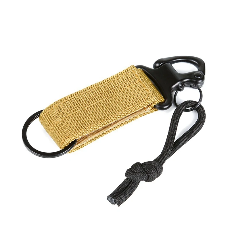 Outdoor Camping Tactical Key Holder Nylon EDC Clip Band Keychain Clasp Webbing Waist Belt Backpack Hanging Carabiner
Outdoor Camping Tactical Key Holder Nylon EDC Clip Band Keychain Clasp Webbing Waist Belt Backpack Hanging Carabiner