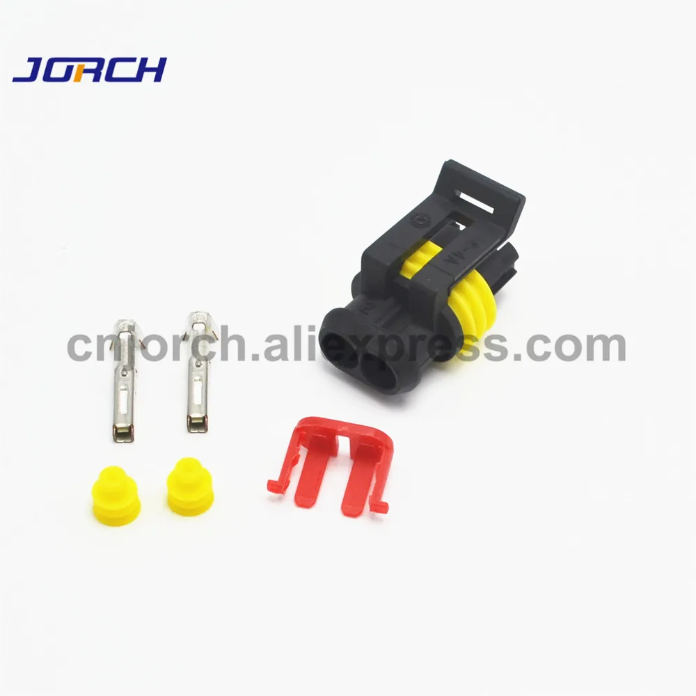 10 sets Kits 2 pin waterproof superseal TE AMP Car Wire Connector Plug 282080-1 high quality
10 sets Kits 2 pin waterproof superseal TE AMP Car Wire Connector Plug 282080-1 high quality