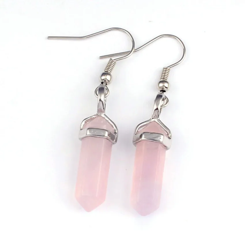 Trendy-beads Silver Plated Small Hexagon Column Natural Rose Pink Quartz Drop Earrings For New Year Jewelry
Trendy-beads Silver Plated Small Hexagon Column Natural Rose Pink Quartz Drop Earrings For New Year Jewelry