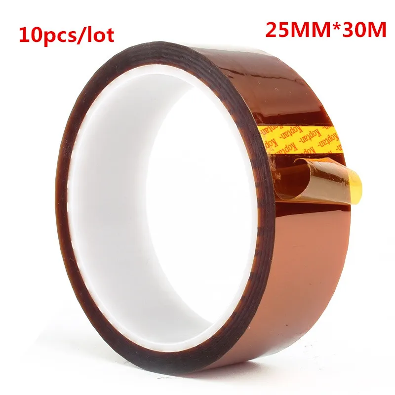 10pcs/lot 25mm X 30m 100ft Tape High Temperature Heat Resistant Polyimide BGA Solvent Resistance
10pcs/lot 25mm X 30m 100ft Tape High Temperature Heat Resistant Polyimide BGA Solvent Resistance