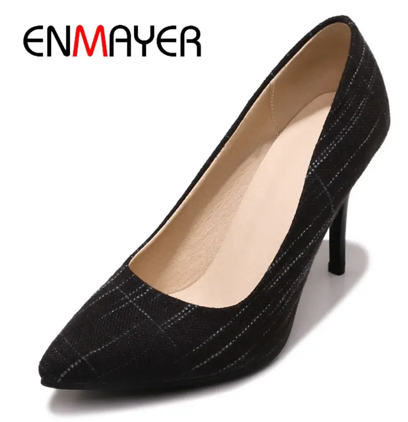 ENMAYER 2019 New Fashion Women Pointed Toe Super High Pointed Toe Casual Slip-On Shoes Woman High Heel Size 34-45 LY1324
ENMAYER 2019 New Fashion Women Pointed Toe Super High Pointed Toe Casual Slip-On Shoes Woman High Heel Size 34-45 LY1324