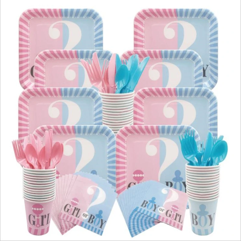 Omilut Baby Gender Reveal Partyware Kit Pink Girl Blue Boy Gender Reveal Disposable Plates Cups Napkins and Banner Baby Shower
Omilut Baby Gender Reveal Partyware Kit Pink Girl Blue Boy Gender Reveal Disposable Plates Cups Napkins and Banner Baby Shower