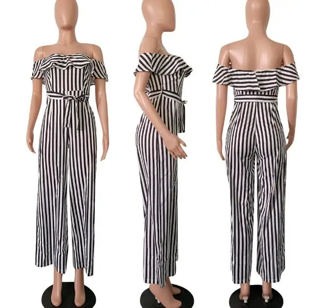 Cultiseed 2020 Female Sexy Strapless Jumpsuits Rompers Clothing Ladies Striped Ruffles Long Pants Jumpsuits Women Party Jumpsuit
Cultiseed 2020 Female Sexy Strapless Jumpsuits Rompers Clothing Ladies Striped Ruffles Long Pants Jumpsuits Women Party Jumpsuit