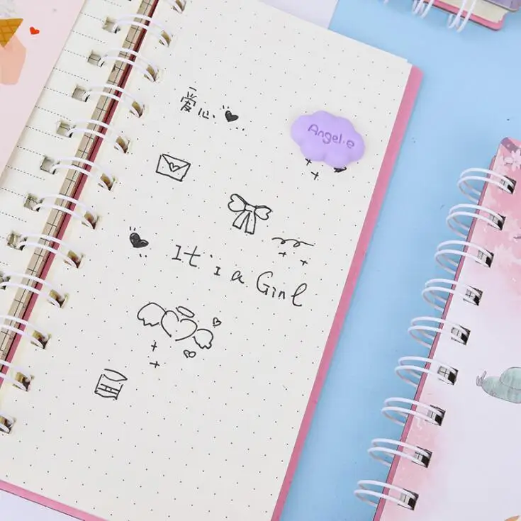 A6 Kawaii записная книжка в Корейском стиле ежедневник для девочек и детей