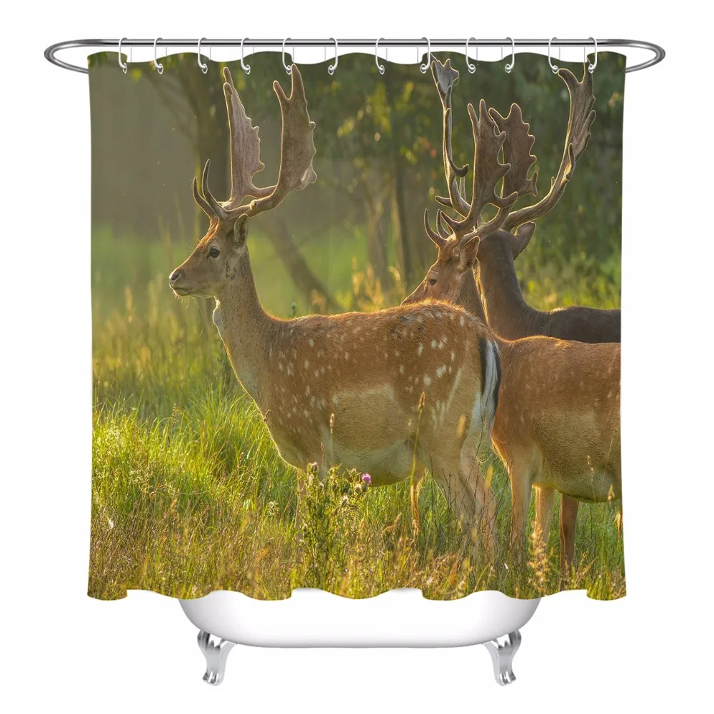 Antelope Jungle Shower Curtain Wild Animals Extra Long Bathroom Waterproof Mildew Resistant Polyester Fabric for Bathtub Decor
Antelope Jungle Shower Curtain Wild Animals Extra Long Bathroom Waterproof Mildew Resistant Polyester Fabric for Bathtub Decor
