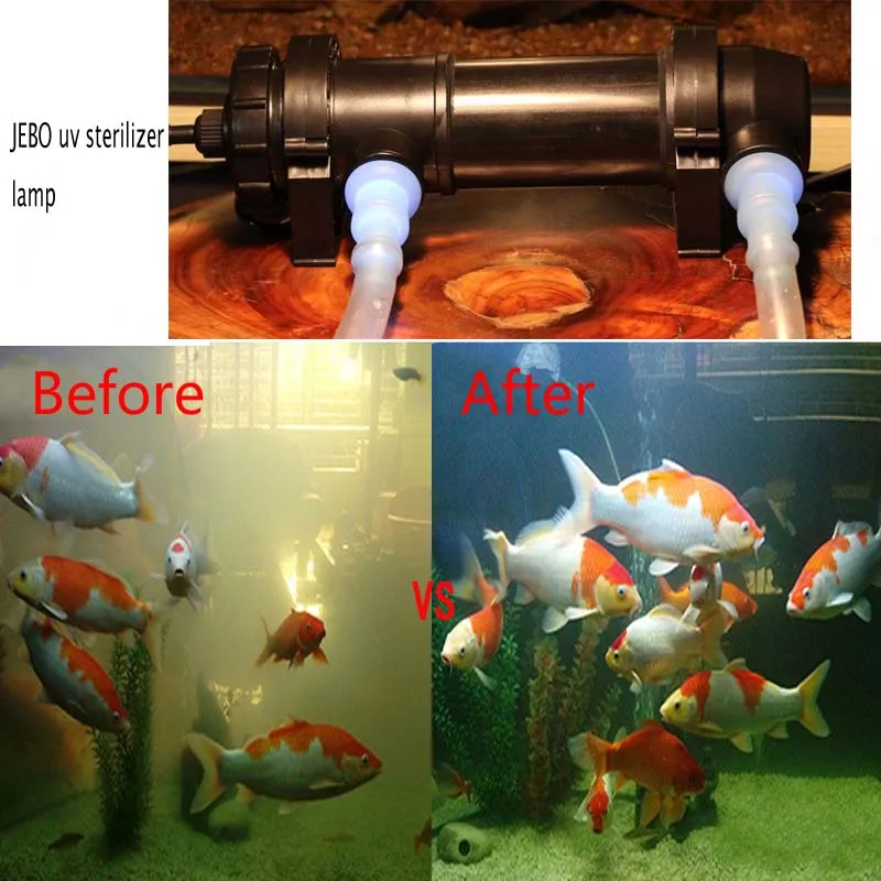JEBO 110V 36W UV Sterilizer Lamp Light Ultraviolet Filter Clarifier Water Cleaner For Coral Koi Fish Pond, Aquarium UV Lamp
JEBO 110V 36W UV Sterilizer Lamp Light Ultraviolet Filter Clarifier Water Cleaner For Coral Koi Fish Pond, Aquarium UV Lamp