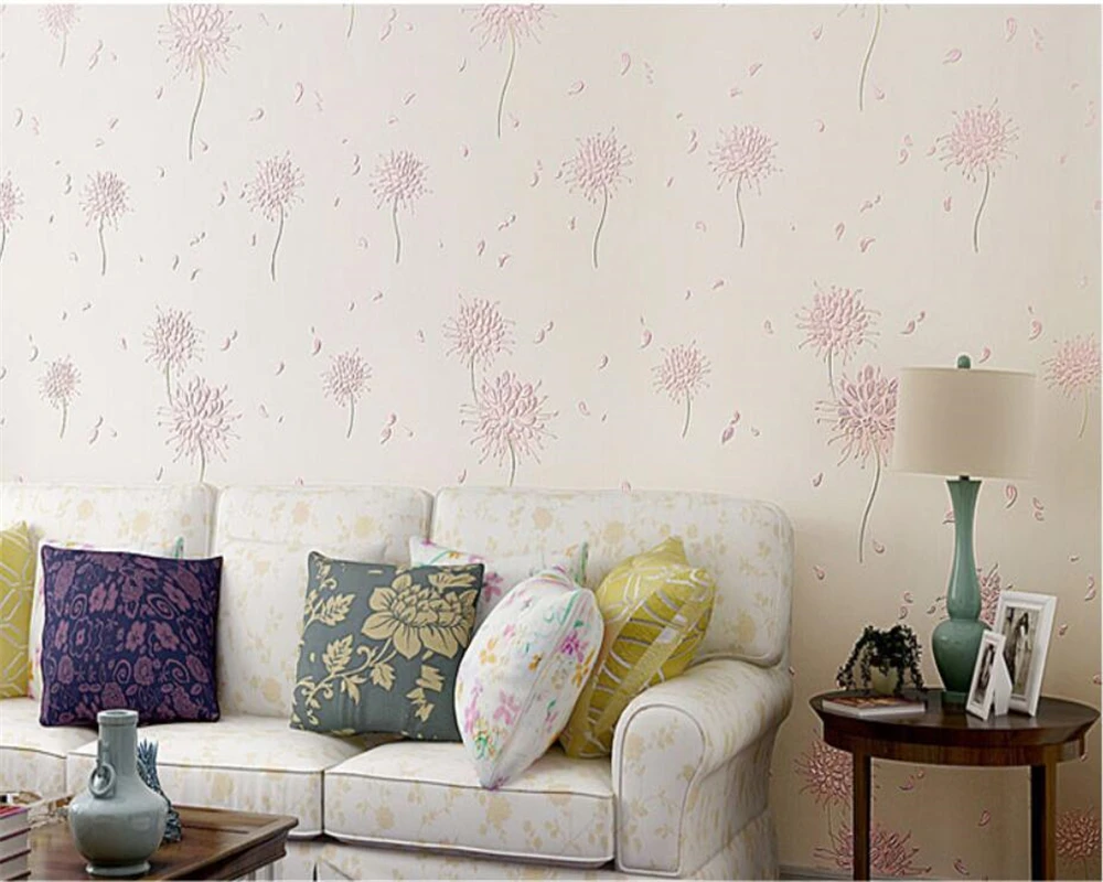 Beibehang fashion dandelion 4D Embossed wallpaper non-woven children's room cute princess bedroom living room wallpaper roll
Beibehang fashion dandelion 4D Embossed wallpaper non-woven children's room cute princess bedroom living room wallpaper roll