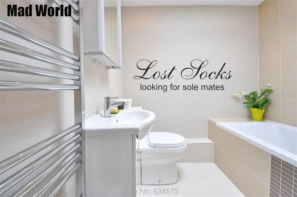 Laundry Room Lost Socks Looking for Soul Mates Wall Art Stickers Wall Decal Home DIY Decoration Removable Decor Wall Stickers
Laundry Room Lost Socks Looking for Soul Mates Wall Art Stickers Wall Decal Home DIY Decoration Removable Decor Wall Stickers