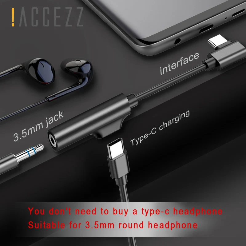 !ACCEZZ 2 In 1 Audio&Charging Hearphone Adapter Connerter Cable For Xiaomi Mi 6 USB Type C To 3.5mm Jack Aux Splitter Converter
!ACCEZZ 2 In 1 Audio&Charging Hearphone Adapter Connerter Cable For Xiaomi Mi 6 USB Type C To 3.5mm Jack Aux Splitter Converter