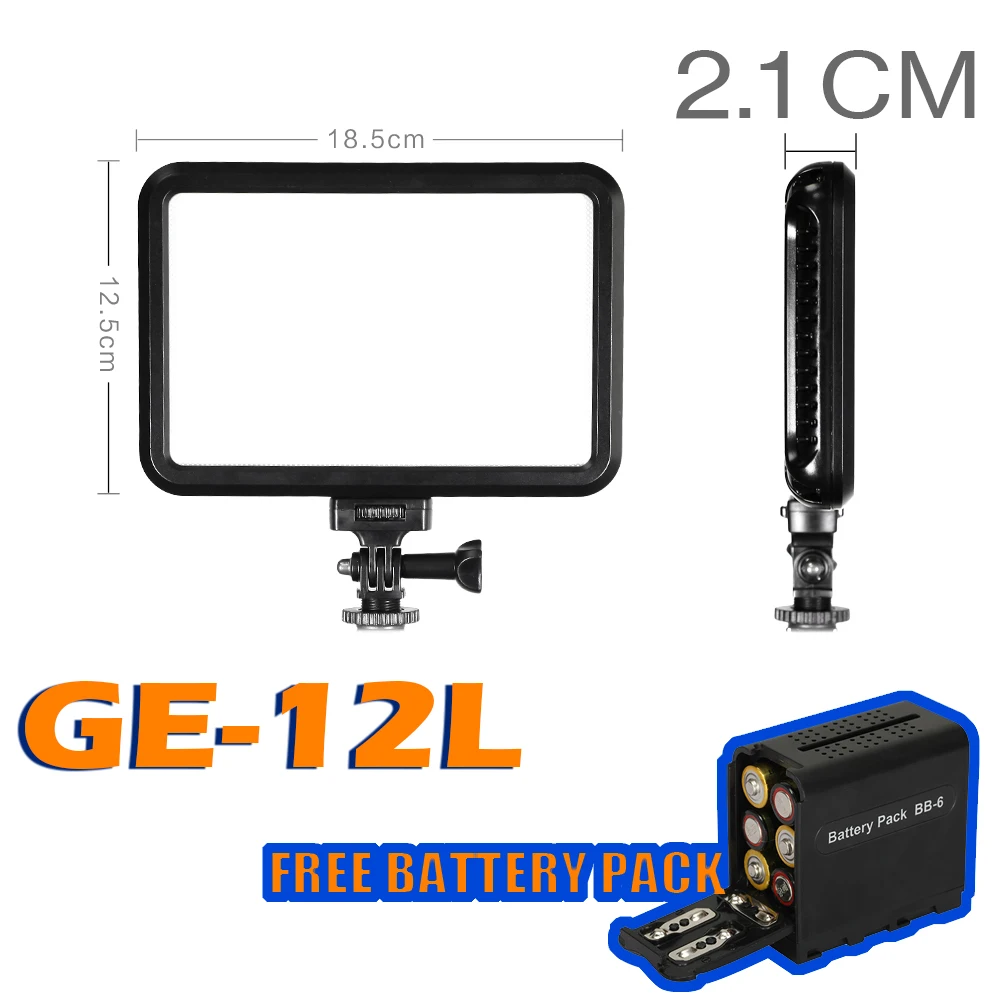 95% CRI Dimmable LED Panel Video Light for DSLR DV Camcorder 5600K 3200K Hot Shoe Mount 1/4" Screw Hole
95% CRI Dimmable LED Panel Video Light for DSLR DV Camcorder 5600K 3200K Hot Shoe Mount 1/4" Screw Hole