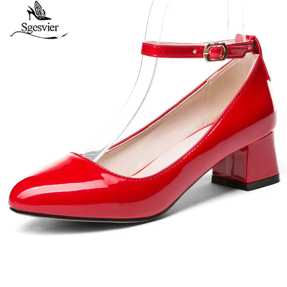 Sgesvier large size 34-47 office shoes round toe square heels buckle straps women pumps black apricot lady office shoes G599
Sgesvier large size 34-47 office shoes round toe square heels buckle straps women pumps black apricot lady office shoes G599