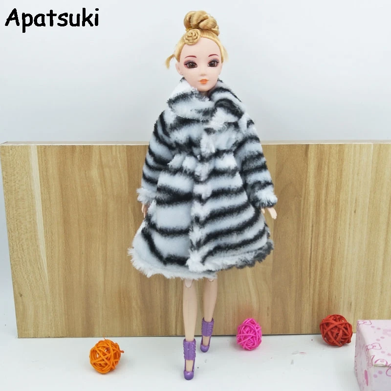 Black White Zebra Fashion Doll Clothes For Barbie Doll Outfits Winter Wear Clothing Doll's Dress 1/6 BJD Doll Accessories Toy
Black White Zebra Fashion Doll Clothes For Barbie Doll Outfits Winter Wear Clothing Doll's Dress 1/6 BJD Doll Accessories Toy