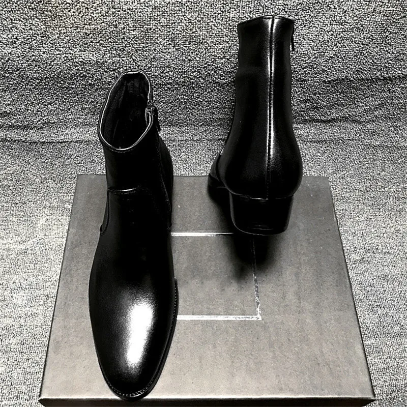 Genuine leather luxury mid calf business formal zipper boots chelsea banquet motorcycle handmade Boots
Genuine leather luxury mid calf business formal zipper boots chelsea banquet motorcycle handmade Boots
