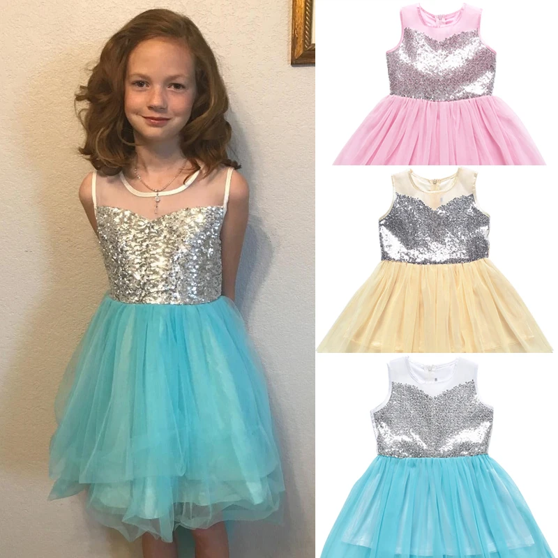 Girls Dress Summer Lace Sequins Toddler Girl Princess Dress Sleeveless Bow Solid Kids Dresses for Party Children Clothing
Girls Dress Summer Lace Sequins Toddler Girl Princess Dress Sleeveless Bow Solid Kids Dresses for Party Children Clothing