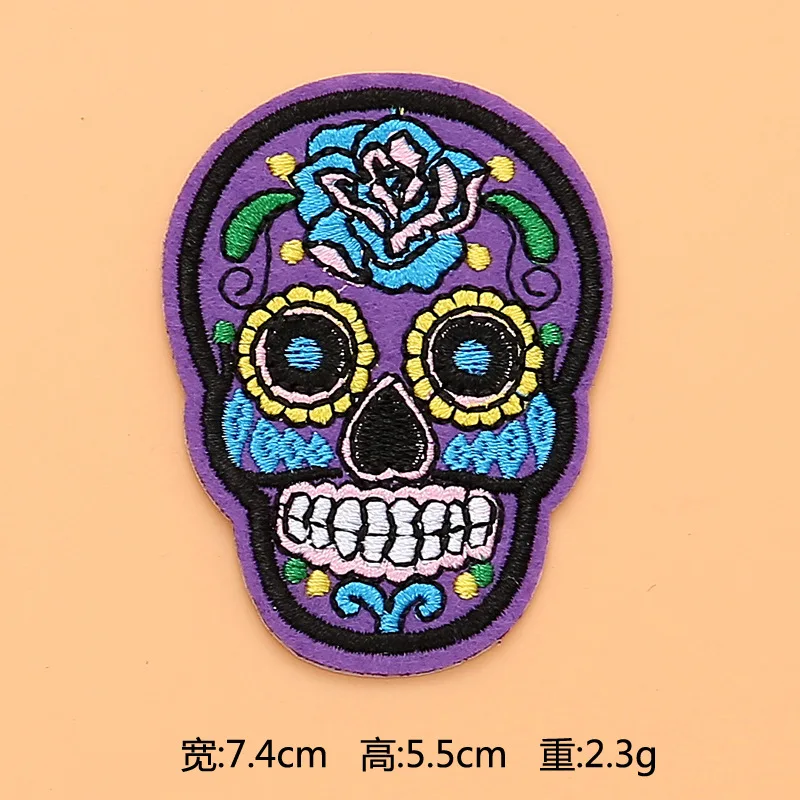 Embroidered Patches Sugar Skull Patch Mexico Day of the Dead Iron On Fabric Badges DIY Sewing Applique for Jackets Jeans
Embroidered Patches Sugar Skull Patch Mexico Day of the Dead Iron On Fabric Badges DIY Sewing Applique for Jackets Jeans