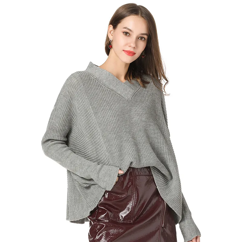 2019 Autumn and Winter New V-neck Pullover Sweater Plus Size Women's Fashion Loose Sweater
2019 Autumn and Winter New V-neck Pullover Sweater Plus Size Women's Fashion Loose Sweater