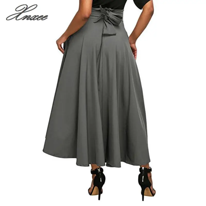 Vintage Women Stretch High Waist Skirt Belt Flared Pleated Swing Long Party Skirt
Vintage Women Stretch High Waist Skirt Belt Flared Pleated Swing Long Party Skirt