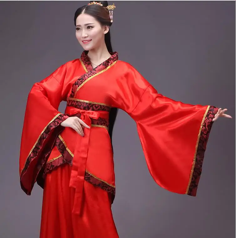 Женское традиционное китайское платье Hanfu танцевальное классическое