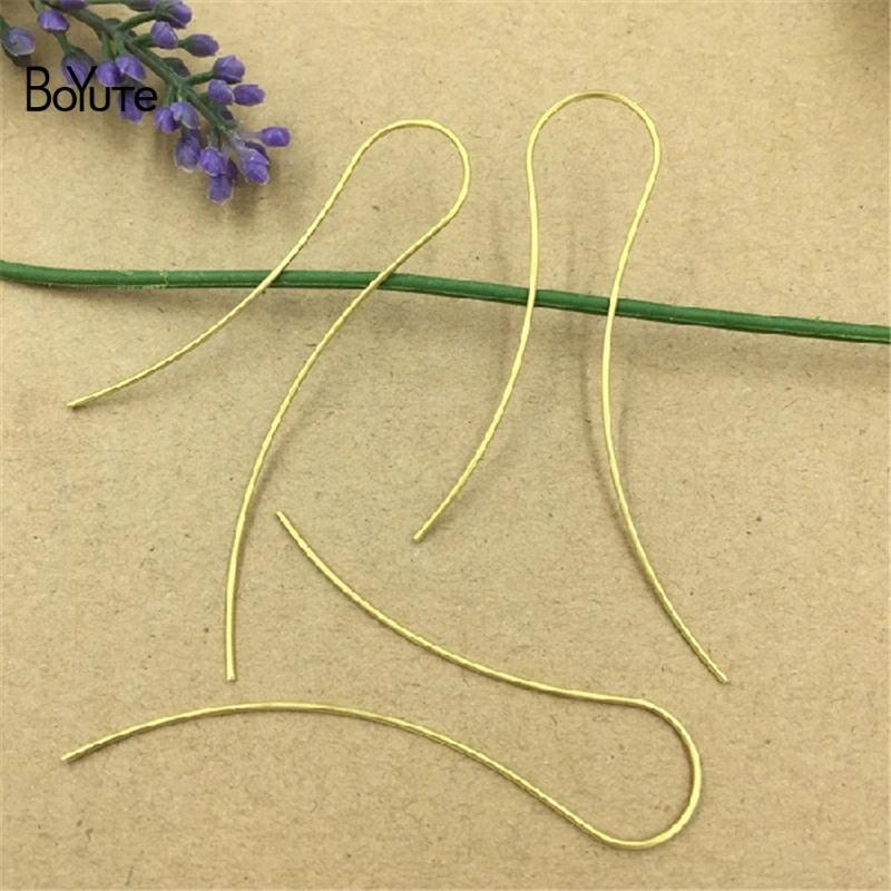 BoYuTe 20 шт. большой размер 67*18 мм латунные бронзовые серьги серебряный ушной крючок Сделай Сам ювелирные изделия фурнитура компоненты 
BoYuTe 20 шт. большой размер 67*18 мм латунные бронзовые серьги серебряный ушной крючок Сделай Сам ювелирные изделия фурнитура компоненты