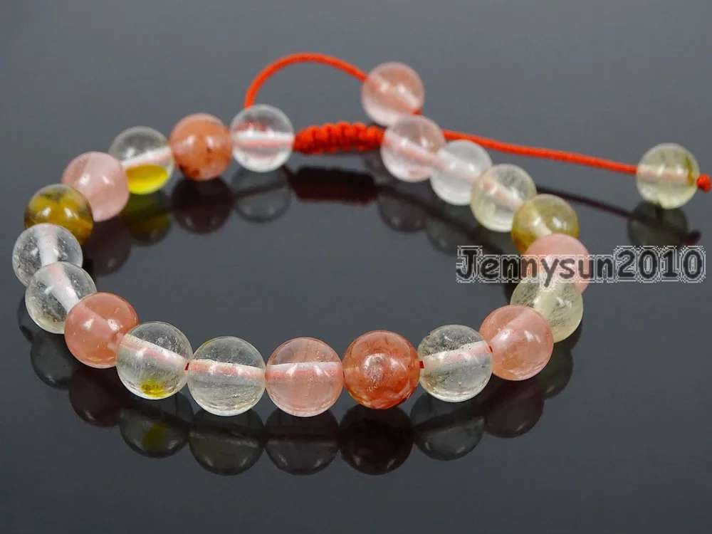 Handmade 8mm Adjustable Natural Watermelon Skin Quartz Gems Stone Round Beads Bracelet Healing Reiki 5 Strands/Pack
Handmade 8mm Adjustable Natural Watermelon Skin Quartz Gems Stone Round Beads Bracelet Healing Reiki 5 Strands/Pack
