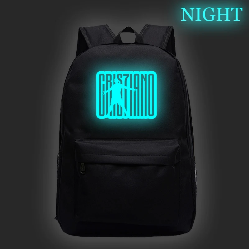 New Boys Girls Cristiano Ronaldo CR7 Luminous School Backpack 16inch Night Glow Laptop Backpack Teens CR7 Backpacks for Students
New Boys Girls Cristiano Ronaldo CR7 Luminous School Backpack 16inch Night Glow Laptop Backpack Teens CR7 Backpacks for Students