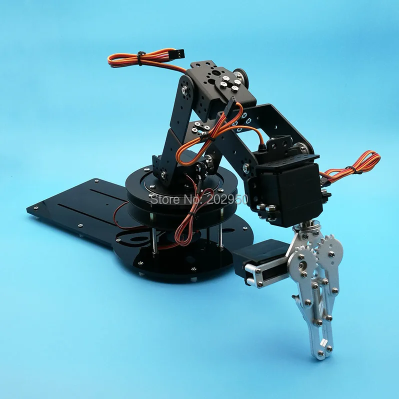 Металлический сплав 6 DOF Robot Arm зажим коготь и Вертлюг набор с шт. MG996R Servo Для Arduino