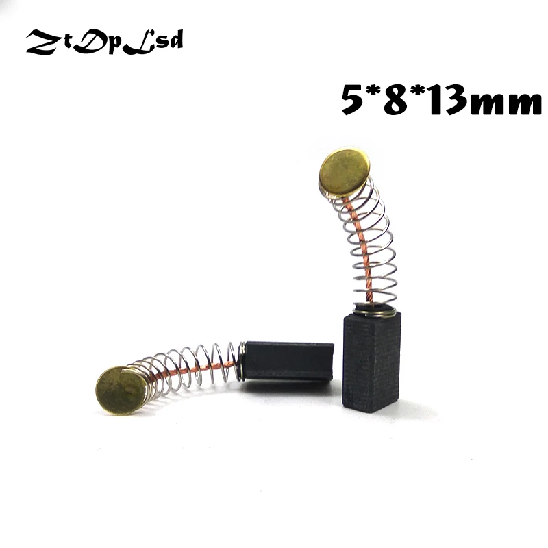 ZtDpLsd 2 Pcs/Pairs 5x8x13mm Mini Drill Electric Grinder Replacement Carbon Brushes Spare Parts for Electric Rotary Tool
ZtDpLsd 2 Pcs/Pairs 5x8x13mm Mini Drill Electric Grinder Replacement Carbon Brushes Spare Parts for Electric Rotary Tool