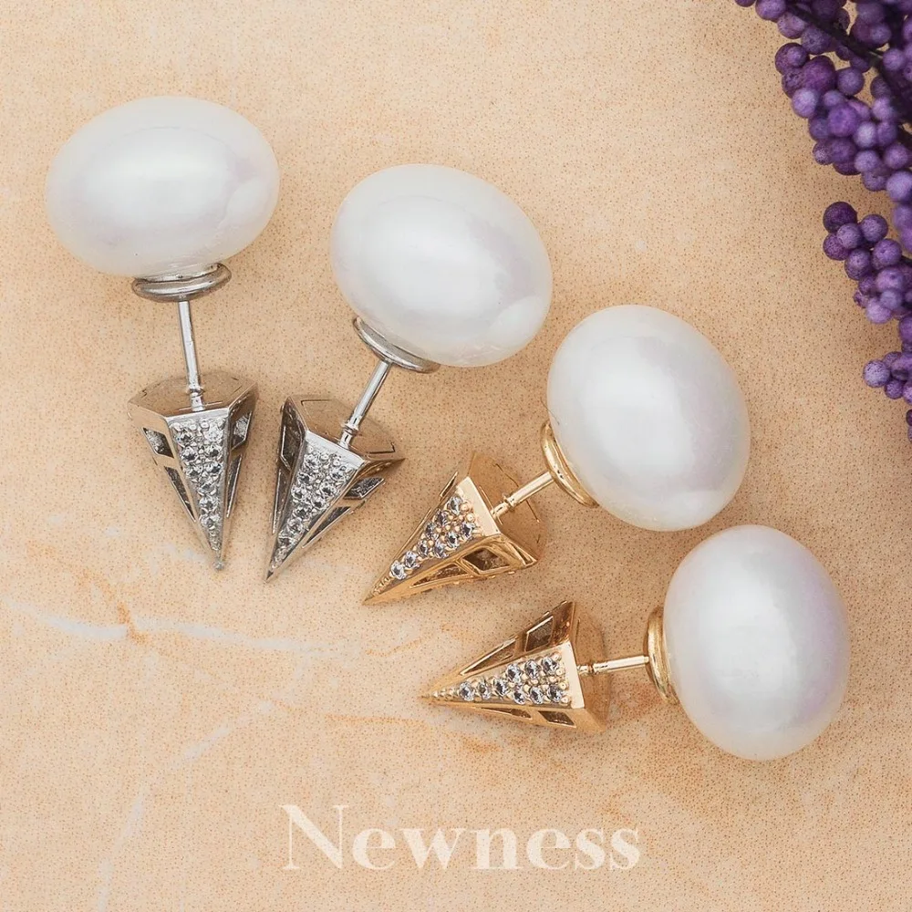 Newness Brand Fashion White Gold Color Crown Shape Round CC Crystals Women Pearl Earrings With Zircons
Newness Brand Fashion White Gold Color Crown Shape Round CC Crystals Women Pearl Earrings With Zircons