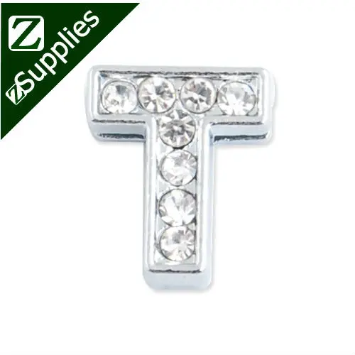 12*10*5 MM Clear Crystal Rhinestone Letter "T" Slider Charm Beads,Silver Plated,slider charms, bracelets Letter
12*10*5 MM Clear Crystal Rhinestone Letter "T" Slider Charm Beads,Silver Plated,slider charms, bracelets Letter