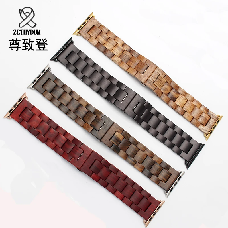 Новый деревянный браслет 22 мм 24 для iwatch band 38 42 качественные аксессуары часов |