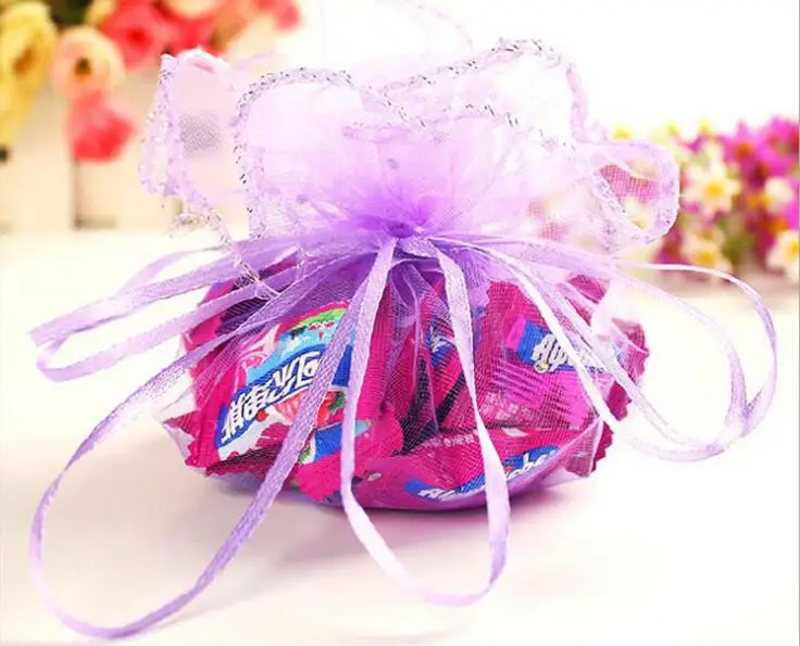 50pcs diameter 26cm purple Round Sachet Organza Bag Drawstring jewelry packaging bags for Wedding/gift/food/candy/Christmas
50pcs diameter 26cm purple Round Sachet Organza Bag Drawstring jewelry packaging bags for Wedding/gift/food/candy/Christmas