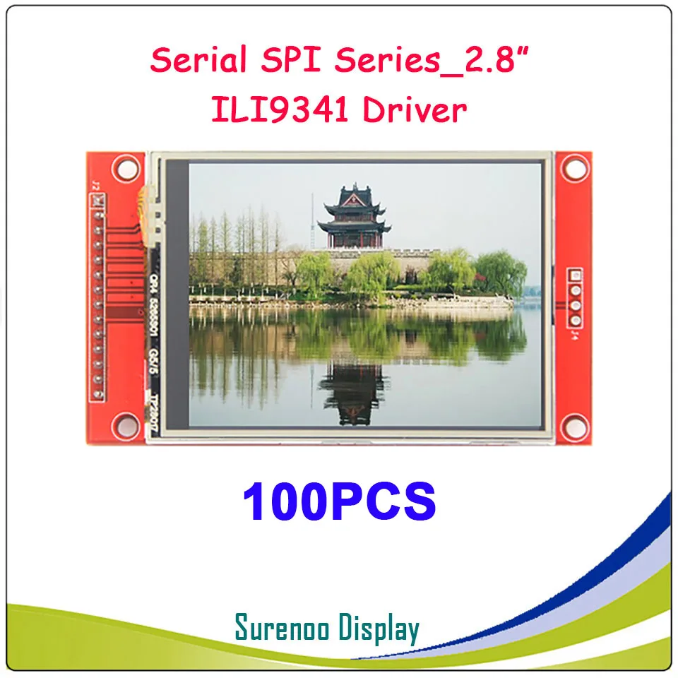 100 шт. X 2 8 дюймов 320*240 SPI последовательный TFT ЖК дисплей модуль Экран дисплея с