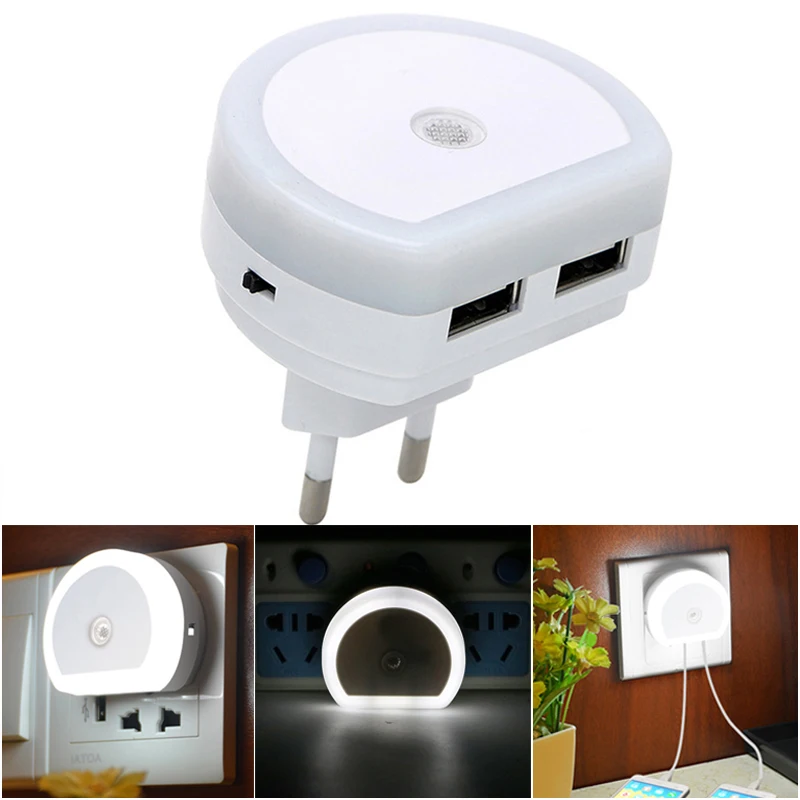 Sensor Night Light With Dual USB Port Phone Charger Led Lamps Mood Kids Baby Lamp EU/US Plug Socket Wall Night Lamp Luminaria
Sensor Night Light With Dual USB Port Phone Charger Led Lamps Mood Kids Baby Lamp EU/US Plug Socket Wall Night Lamp Luminaria