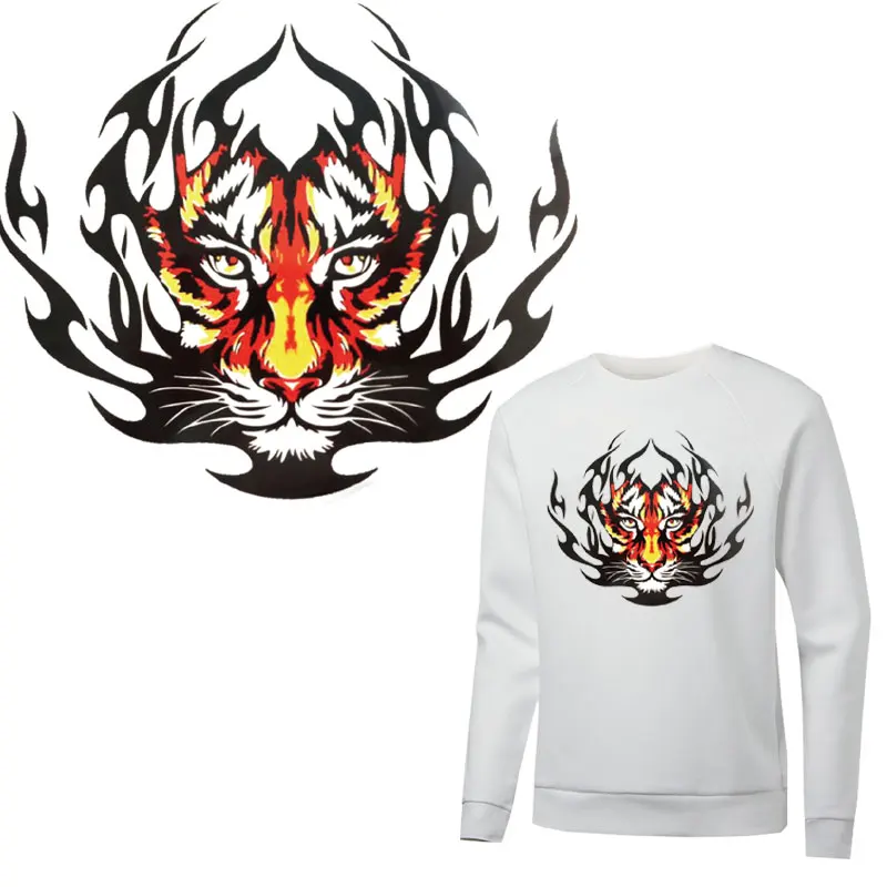 animal flame tiger patches for clothing stickers iron on transfer for T-shirt hoodie diy patch thermocollants vetement parches
animal flame tiger patches for clothing stickers iron on transfer for T-shirt hoodie diy patch thermocollants vetement parches